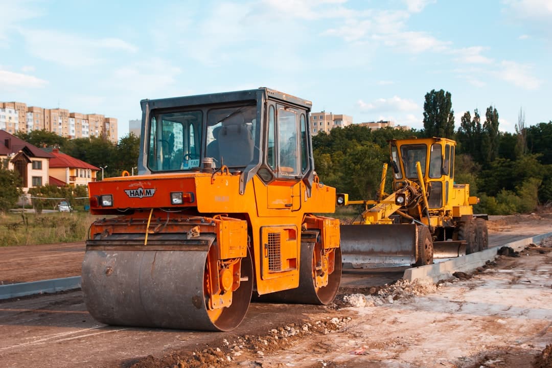 road construction background